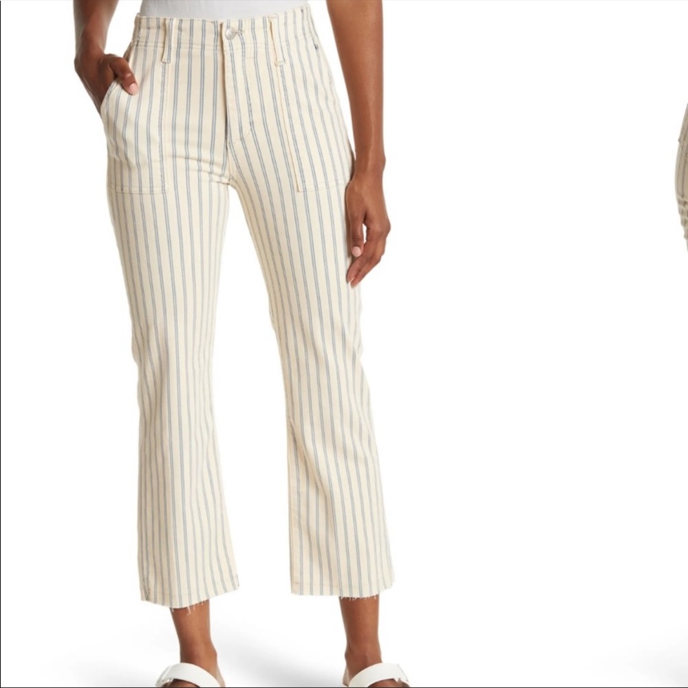 NWT Joe’s Jeans Utility Crop Stripe Denim